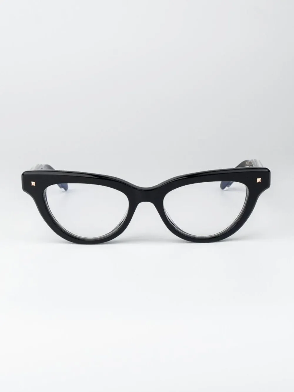 Valentino Women Eyeglasses Shiny Black Cat Eye V-ESSENTIAL II VLX-124 A